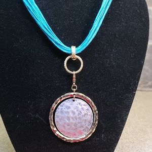 Pendant silver/gold tone multiple uses